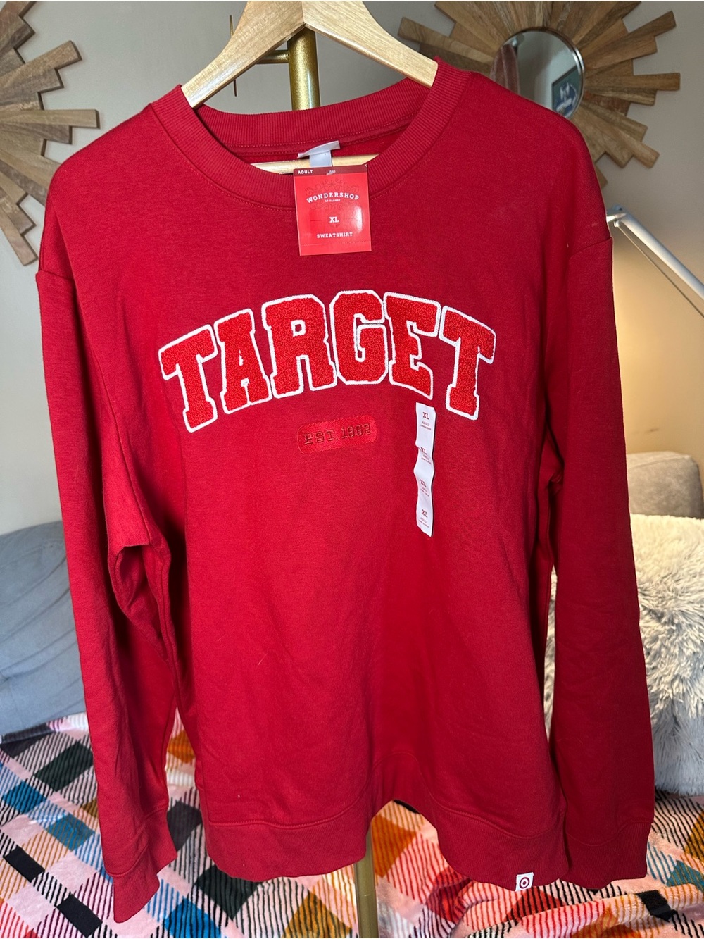 Wondershop Red TARGET Arch Logo Crewneck Sweatshirt